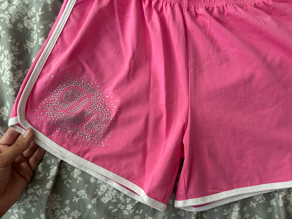 DREAMLUX PINK PRETTY GIRLS GET MONEY SHORTS